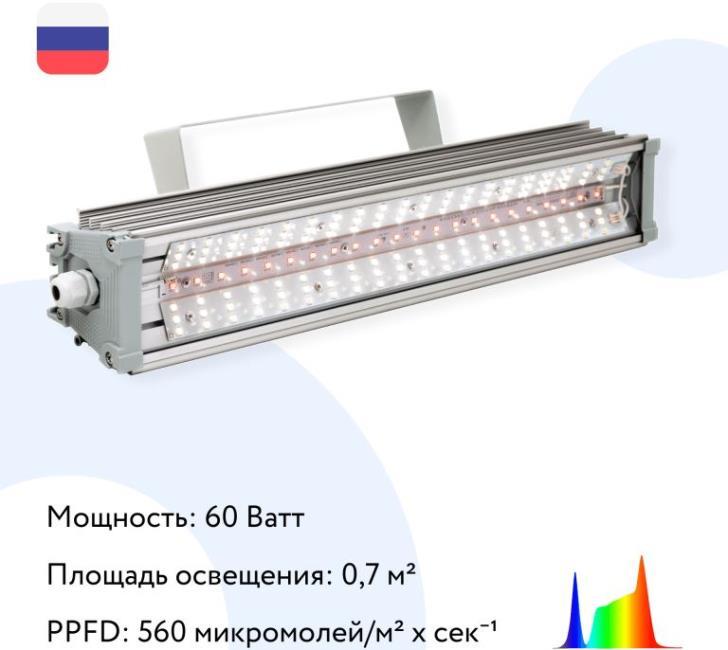 Фитосветильник для растений «Grow Up» 60 Вт полный спектр фото