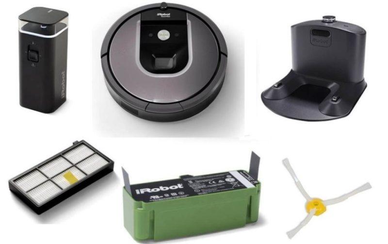 с iRobot Roomba 960 идут следующие детали